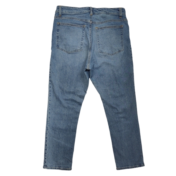 H&M Slim High Waist Ankle Jeans Women’s Size 14 Light-medium Wash Blue - Picture 2 of 7